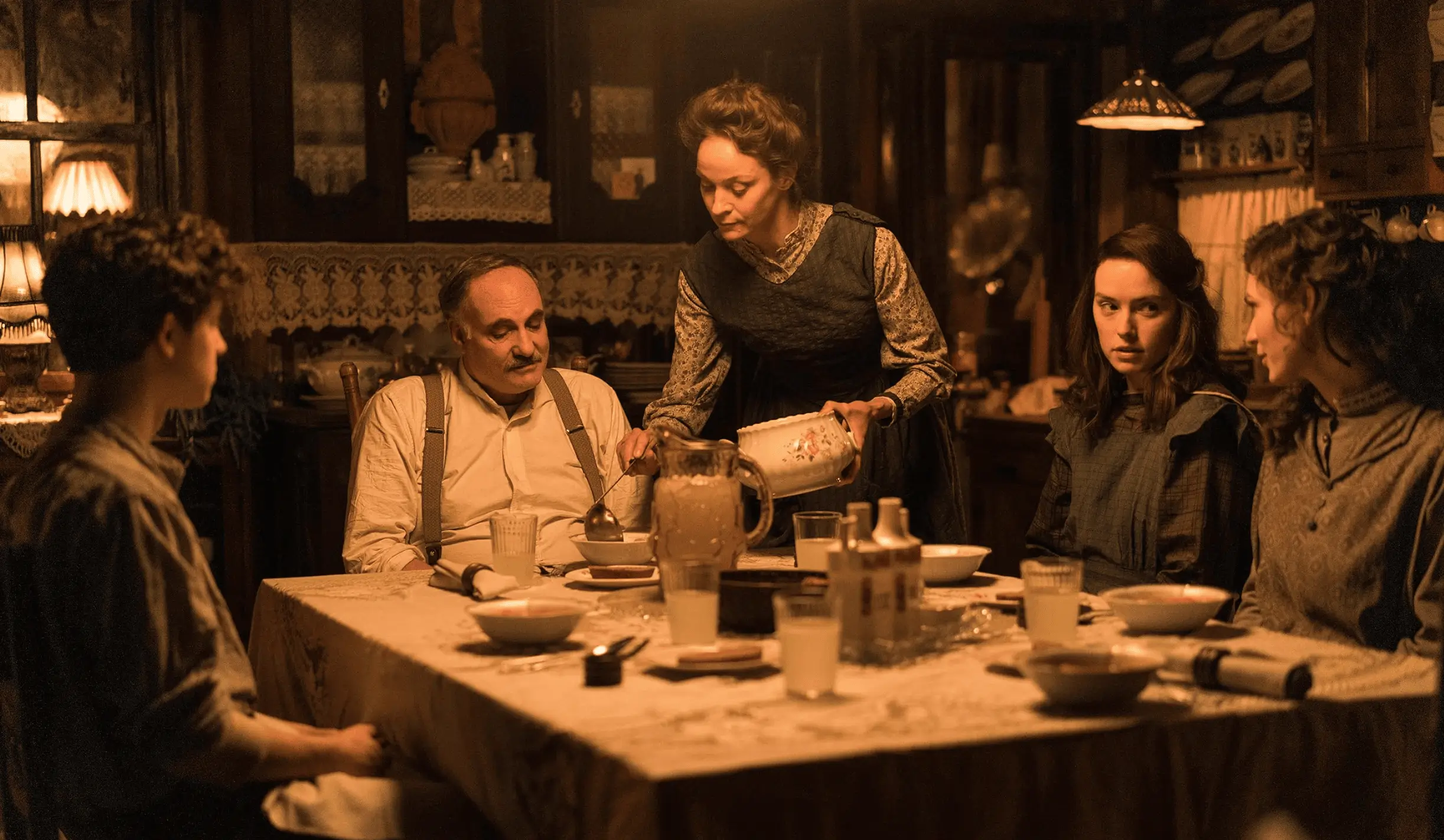 4 - family dinner IMDB/Young Woman and the Sea (2024)